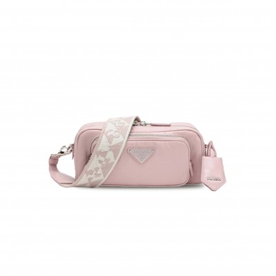 PRADA NAPPA ANTIQUE LEATHER MULTI-POCKET SHOULDER BAG 1BH198  (22*10.5*7cm) 